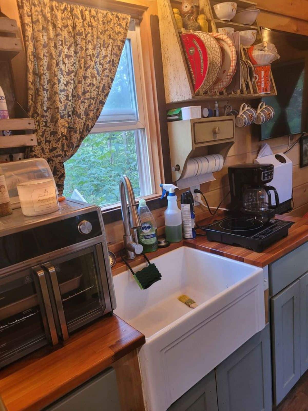 Compact kitchen area of Lovely Tiny Home