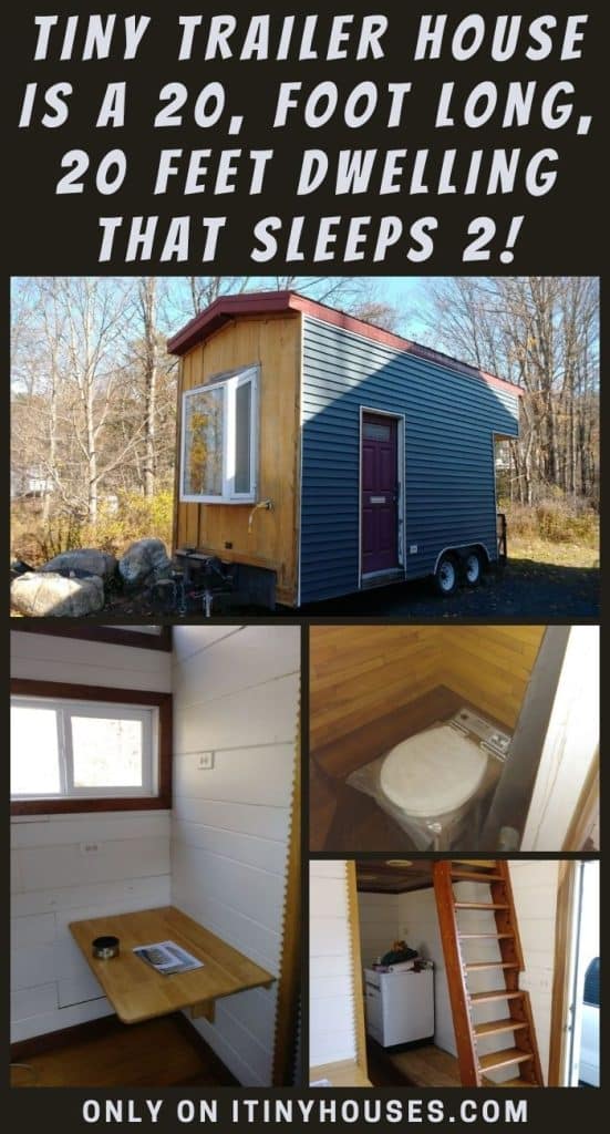 Tiny Trailer House Is a 20, Foot Long, 20 Feet Dwelling That Sleeps 2! PIN (2)