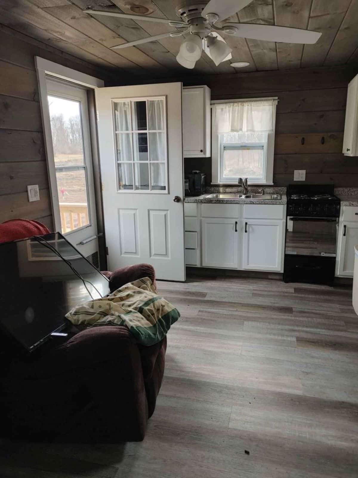 Interiors of 20’ fully furnished tiny home