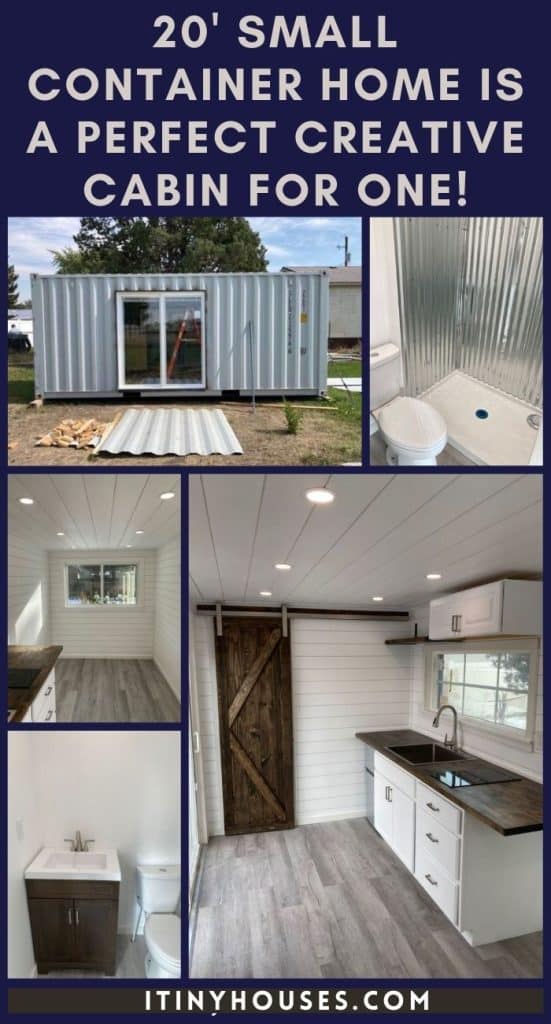 20' Small Container Home is a Perfect Creative Cabin For One! PIN (2)