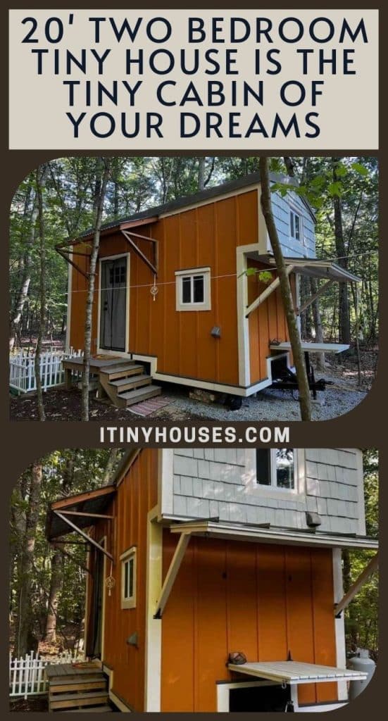 20' Two Bedroom Tiny House is the Tiny Cabin of Your Dreams PIN (1)