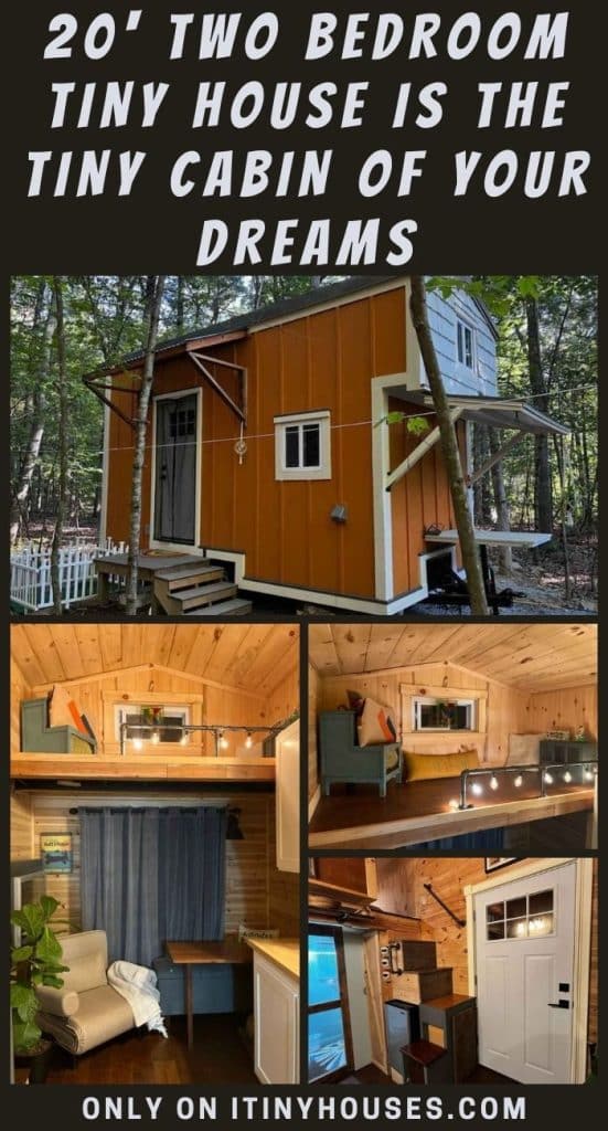 20' Two Bedroom Tiny House is the Tiny Cabin of Your Dreams PIN (2)