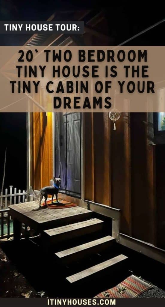 20' Two Bedroom Tiny House is the Tiny Cabin of Your Dreams PIN (3)