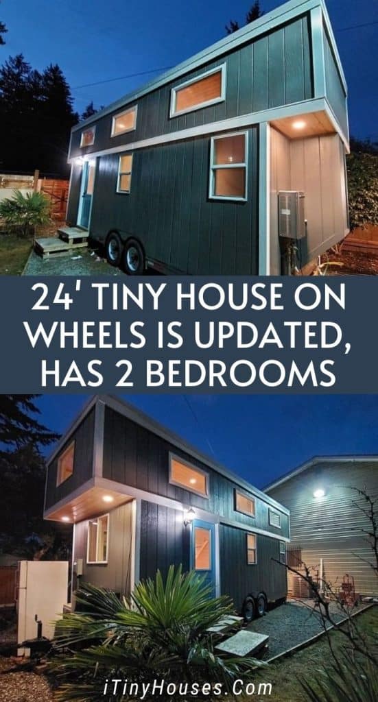 24' Tiny House on Wheels is Updated, Has 2 Bedrooms PIN (1)