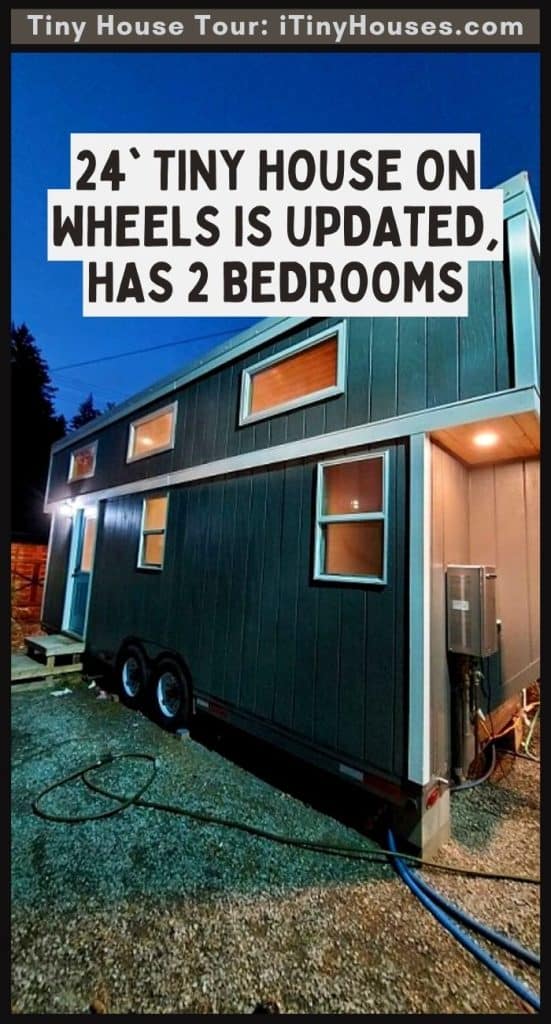 24' Tiny House on Wheels is Updated, Has 2 Bedrooms PIN (3)