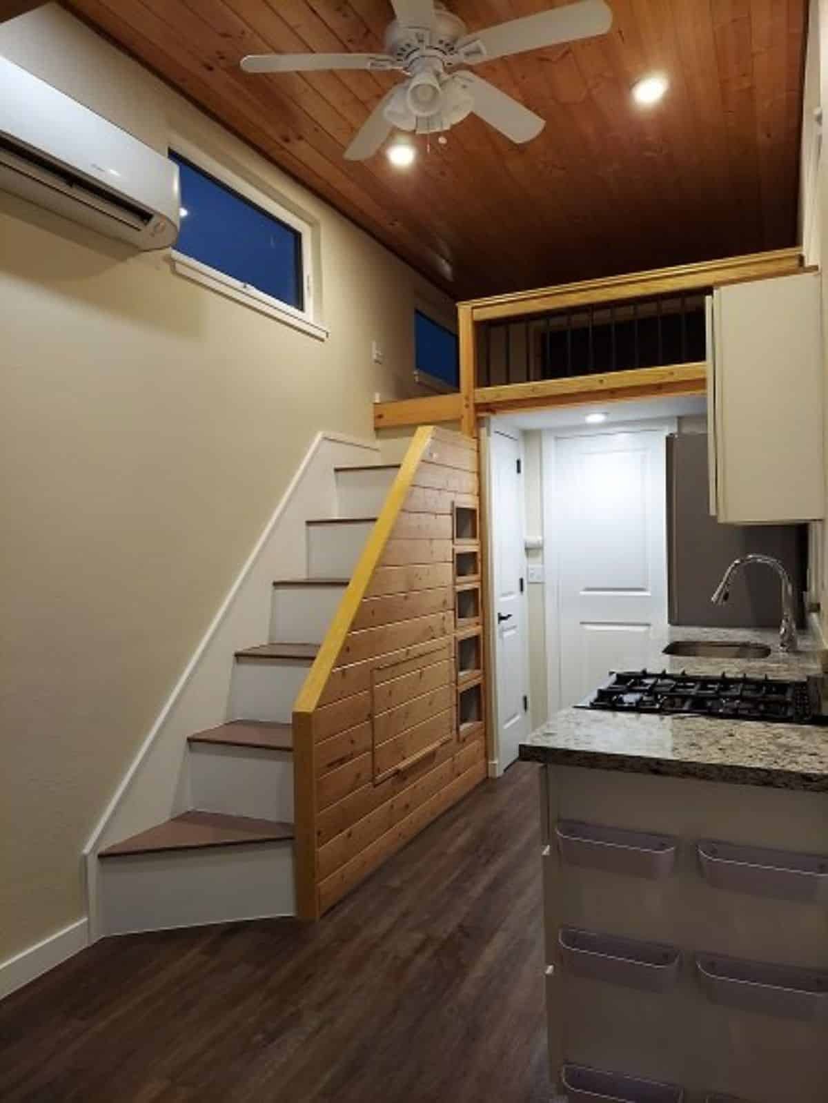 Multi purpose stairs leading to the loft with lots of storage