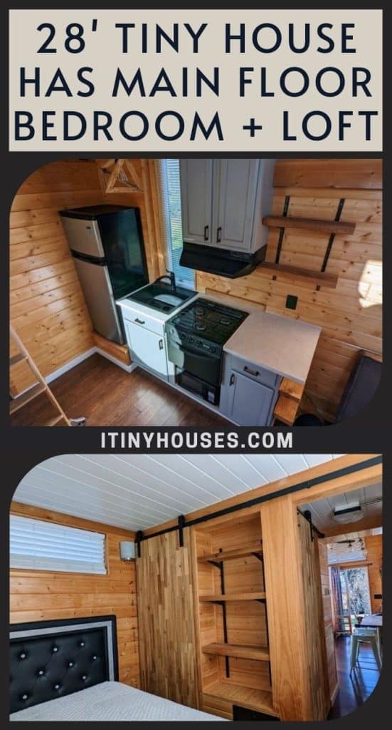 28' Tiny House Has Main Floor Bedroom + Loft PIN (1)
