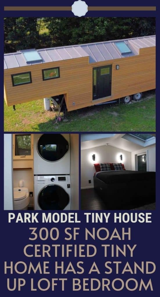 300 sf Noah Certified Tiny Home Has a Stand Up Loft Bedroom PIN (2)