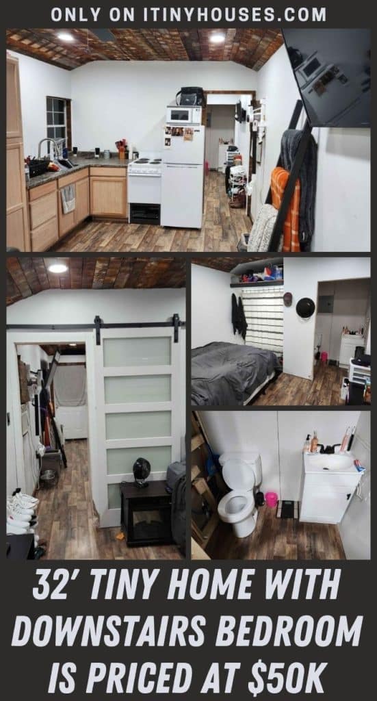 32' Tiny Home with Downstairs Bedroom is Priced at $50k PIN (2)