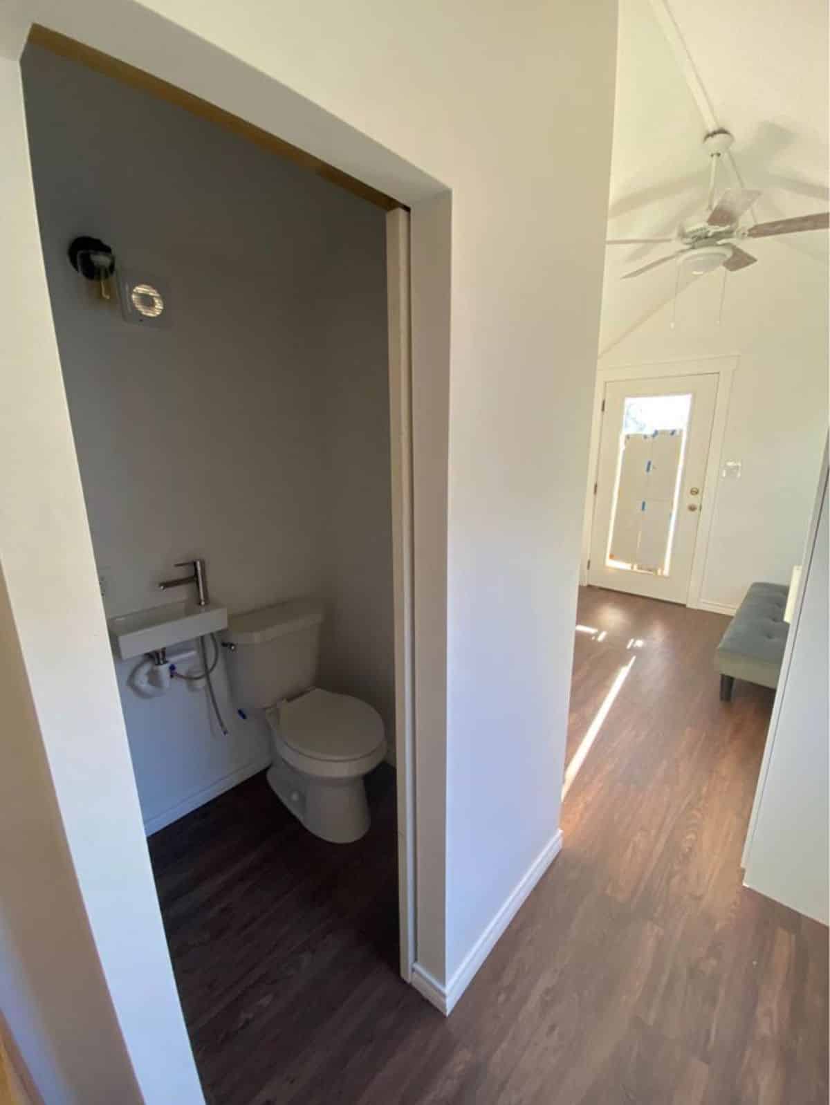 Standard toilet of Affordable Tiny Home