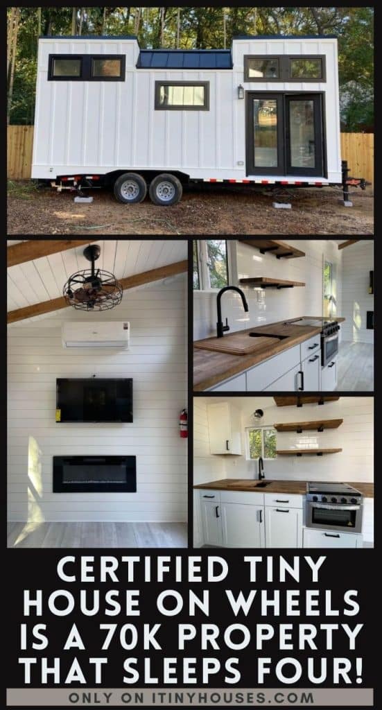 Certified Tiny House on Wheels Is a 70k Property That Sleeps Four! PIN (2)