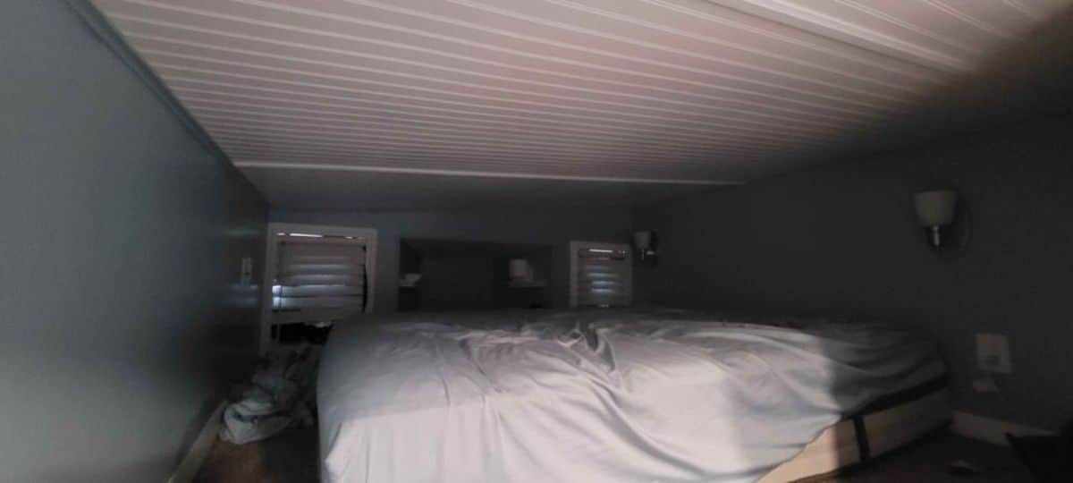 Loft bedroom is very comfortable with cozy mattress
