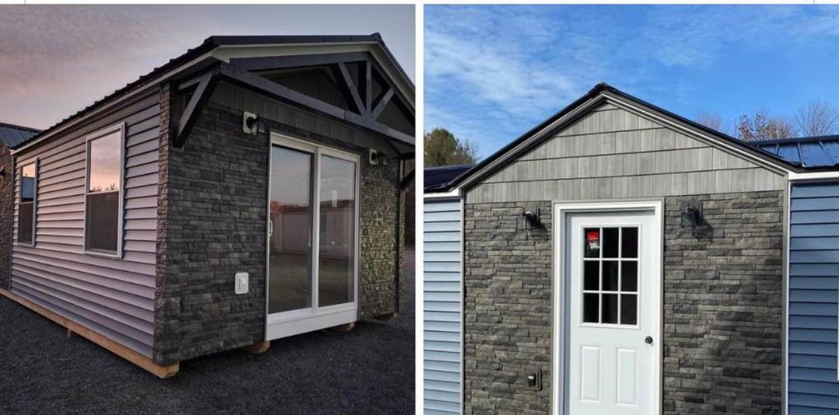 Custom Built Tiny Home is made up of Tando stone plus shipping container