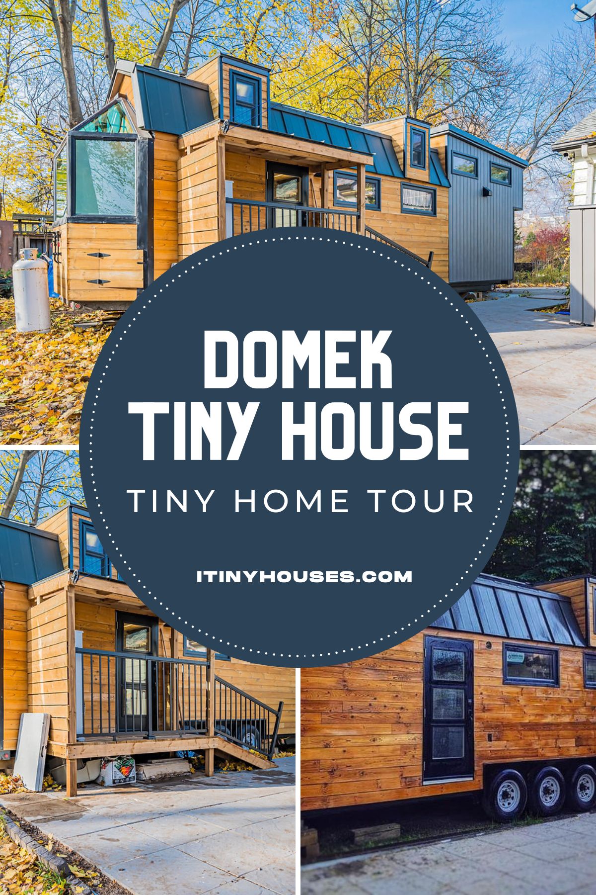 The Domek Tiny Home Includes 3 Loft Spaces in Modern Style
