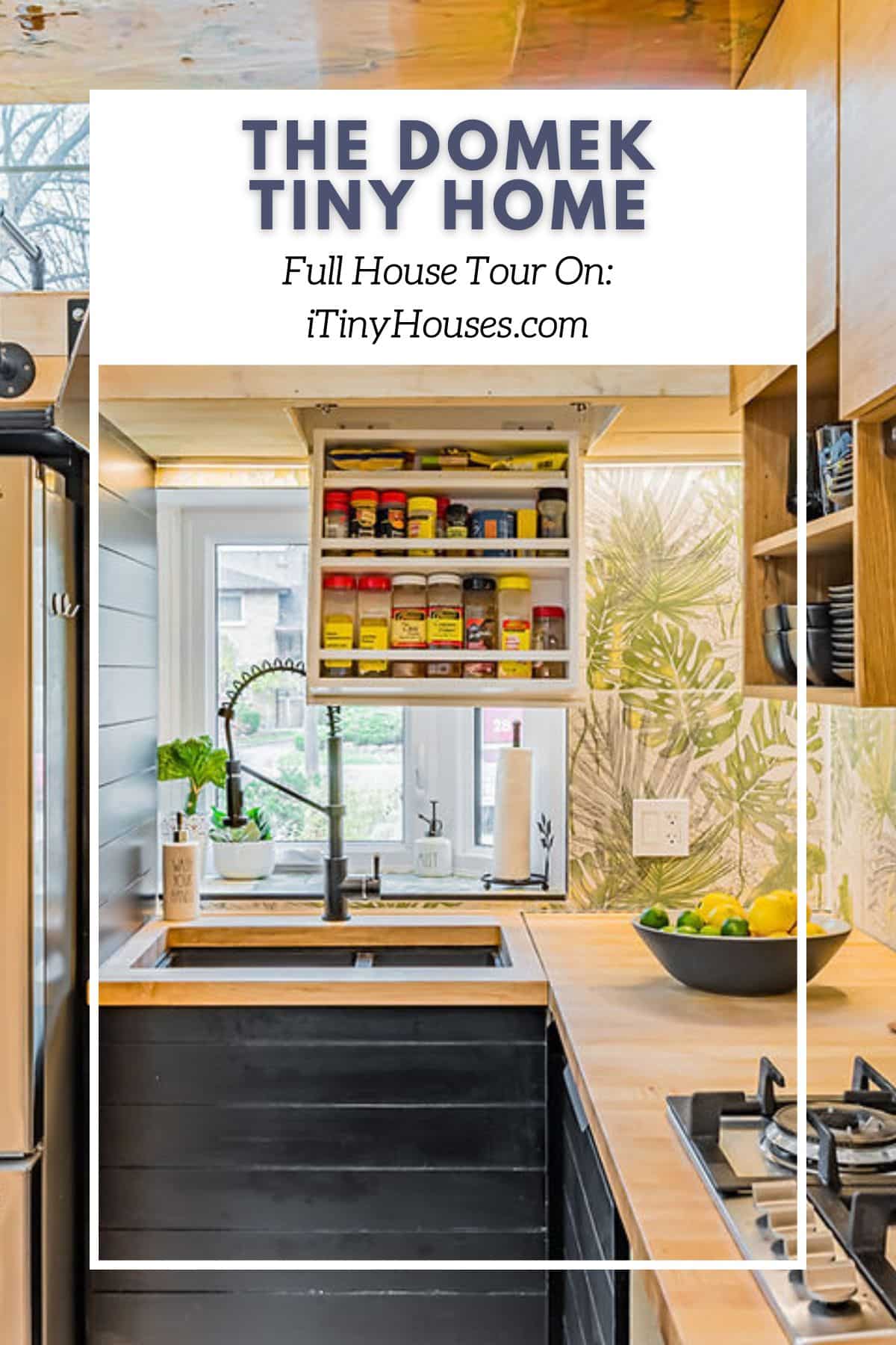 The Domek Tiny Home Includes 3 Loft Spaces in Modern Style