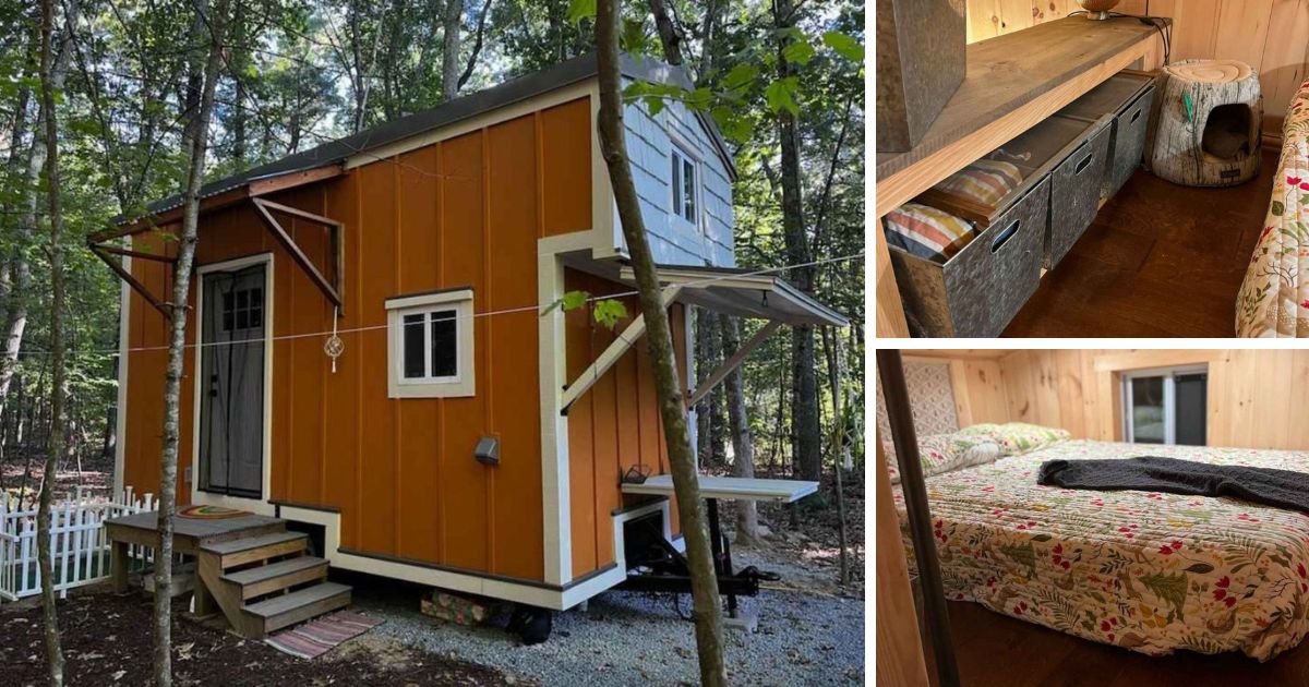 20' Two Bedroom Tiny House Is The Tiny Cabin Of Your Dreams