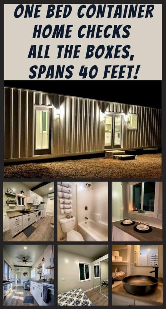 One Bed Container Home Checks All the Boxes, Spans 40 Feet! PIN (1)