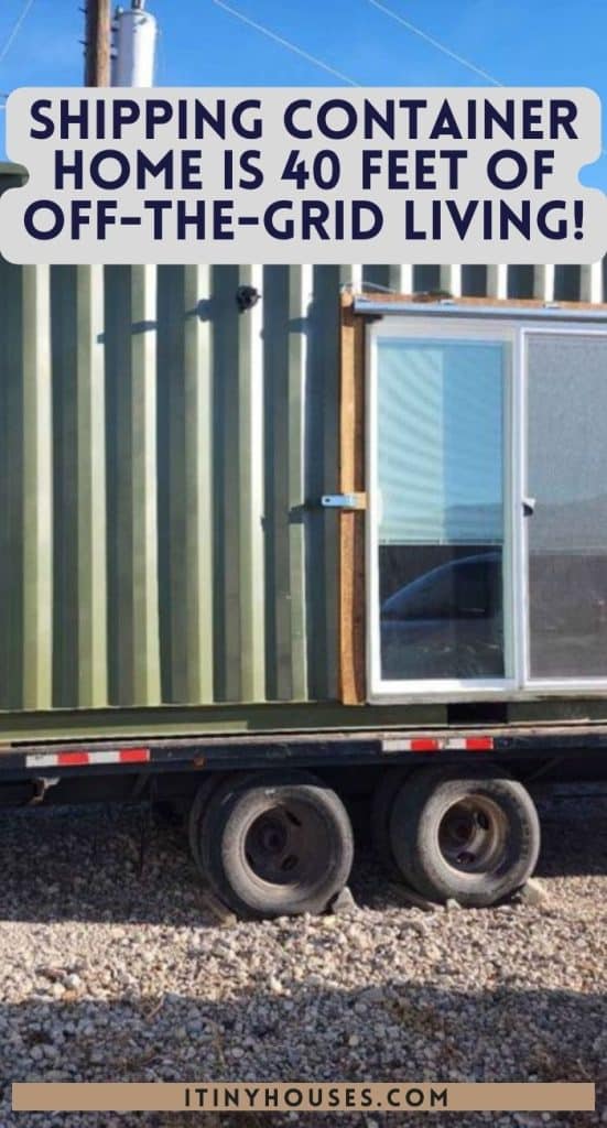 Shipping Container Home Is 40 Feet of Off-the-grid Living! PIN (3)