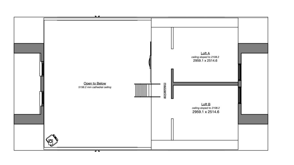 loft level floor plan image