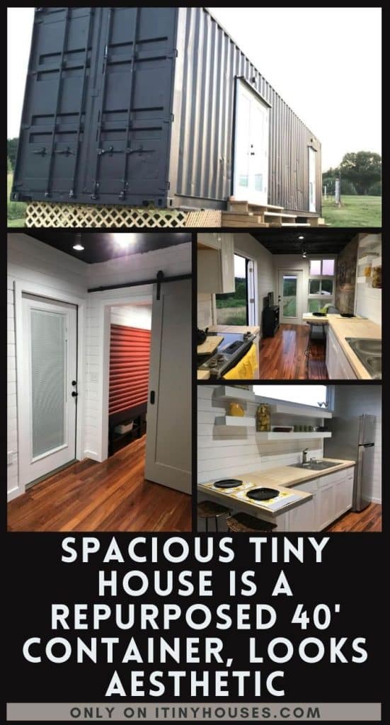 Spacious Tiny House Is a Repurposed 40' Container, Looks Aesthetic PIN (2)