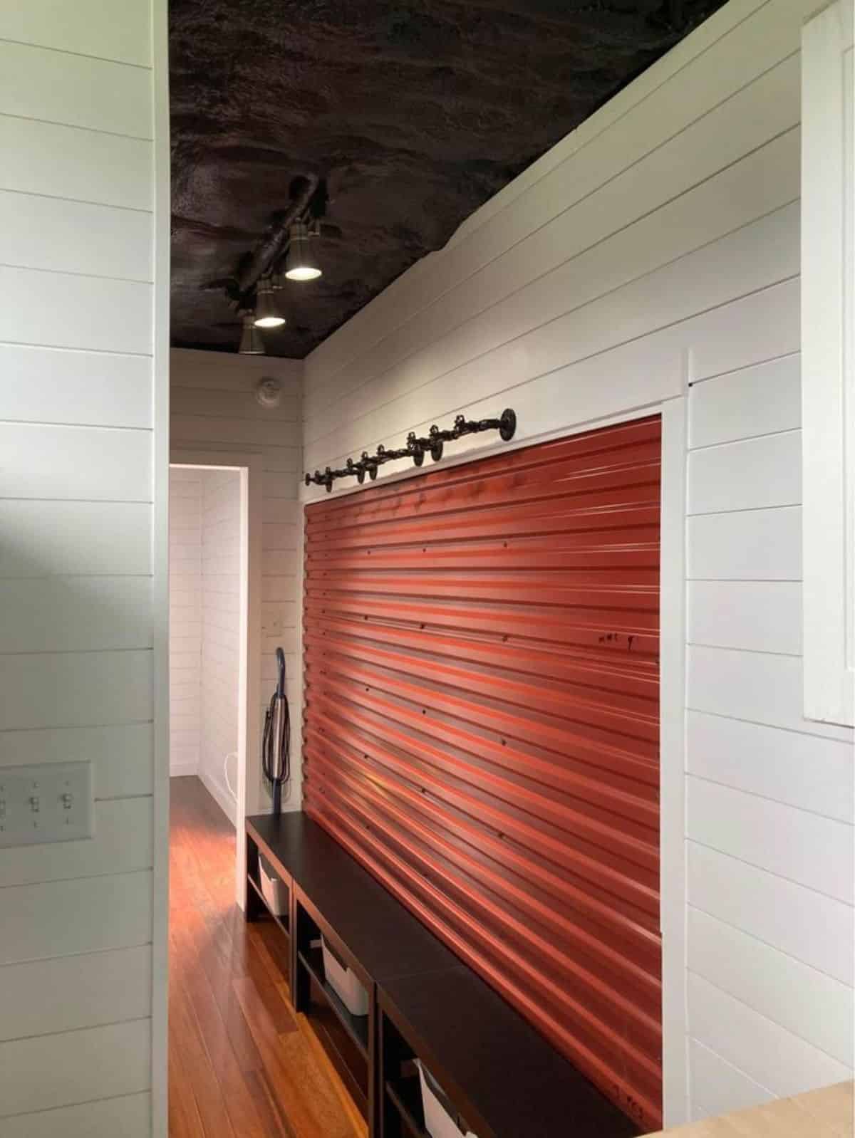 Storage under the passage of spacious tiny house