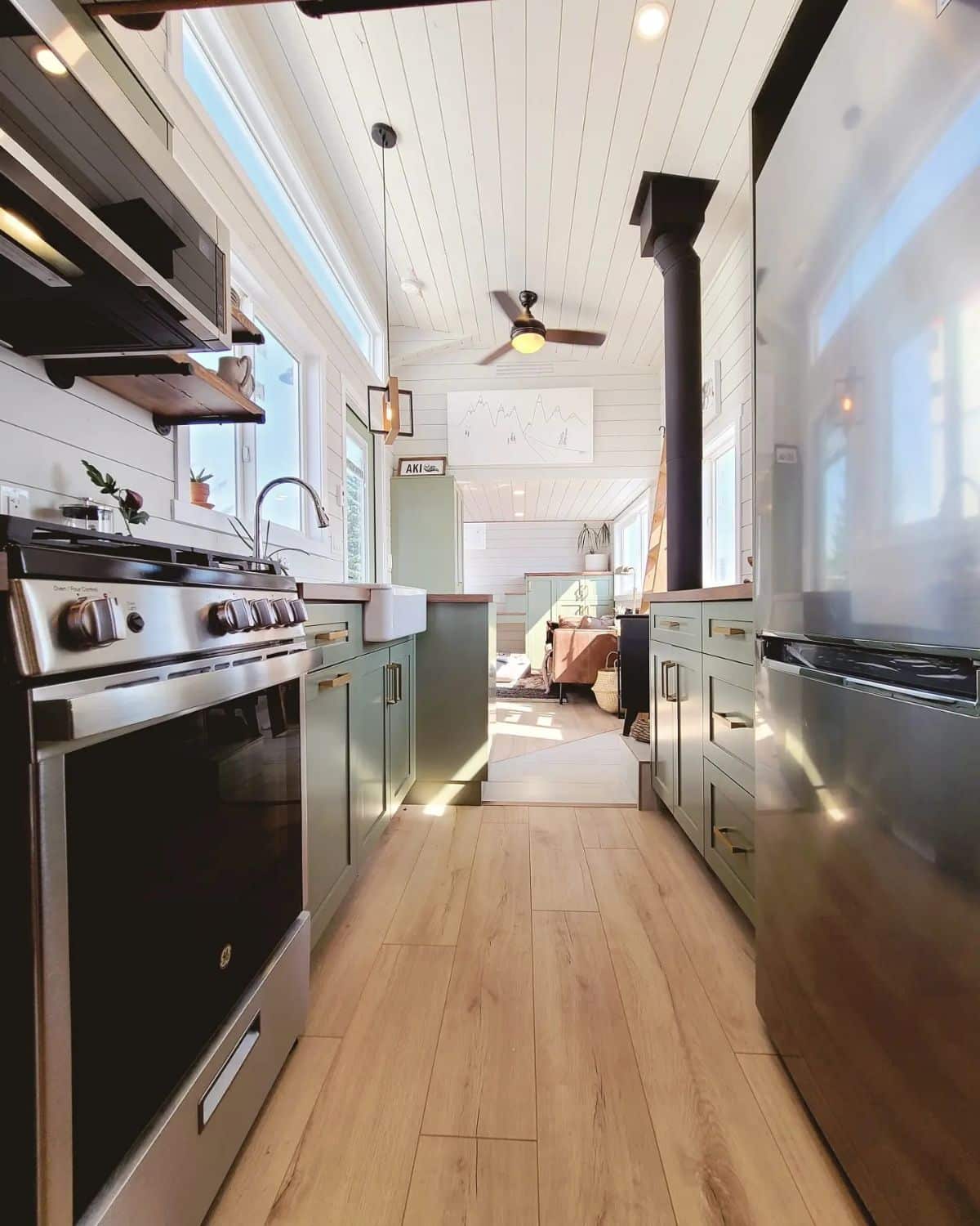 Classic interior of Teacup Tiny Home