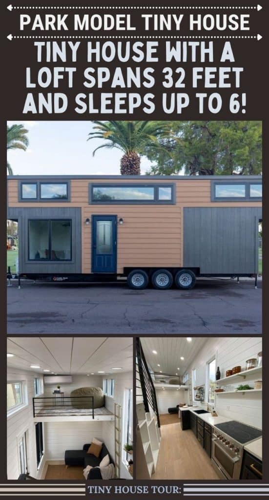 Tiny House with a Loft Spans 32 Feet and Sleeps up to 6! PIN (1)