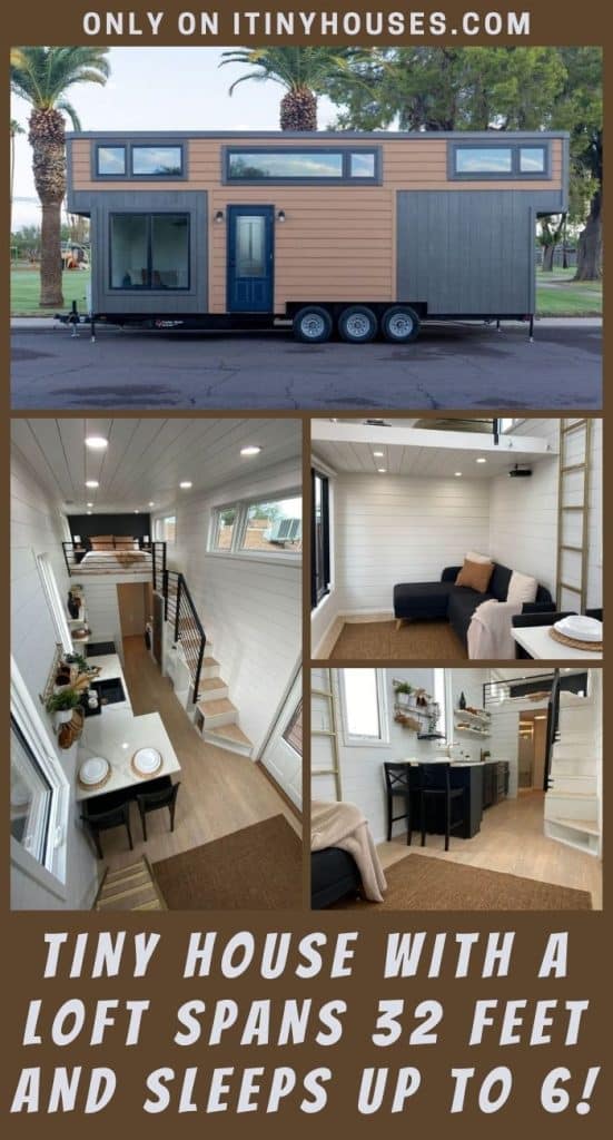 Tiny House with a Loft Spans 32 Feet and Sleeps up to 6! PIN (2)