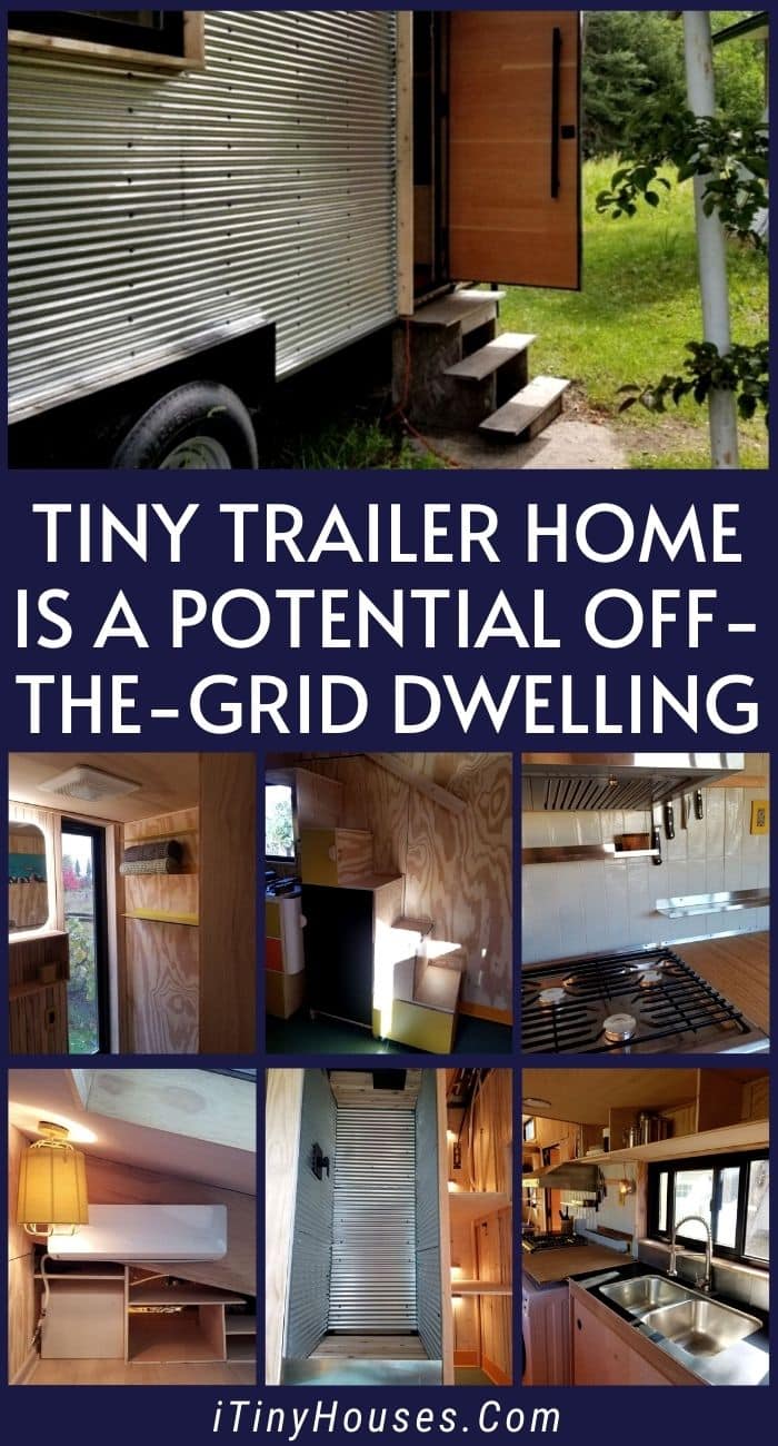 Image showcasing Tiny Trailer Home Is a Potential Off-The-Grid Dwelling - Tiny Houses