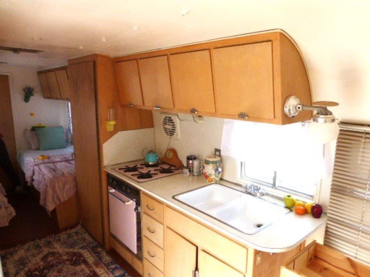 Decent kitchen area of Vintage Tiny Home