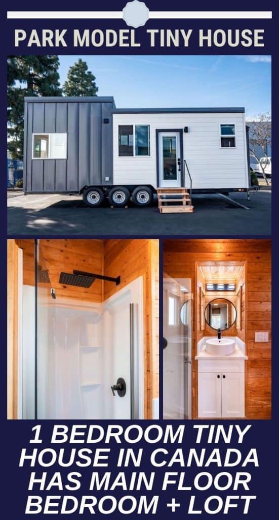 1 Bedroom Tiny House in Canada Has Main Floor Bedroom + Loft PIN (1)