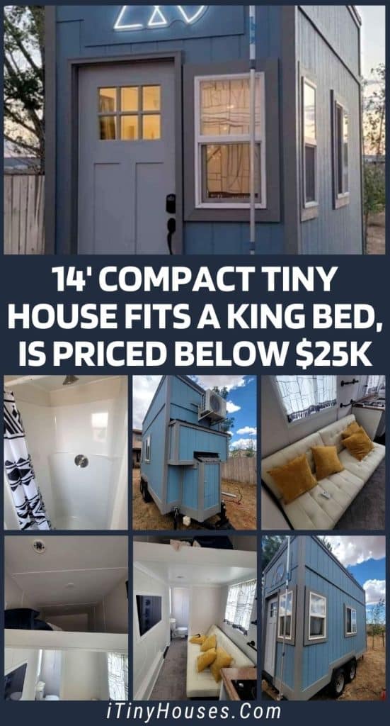 14' Compact Tiny House Fits a King Bed, is Priced Below $25k PIN (2)