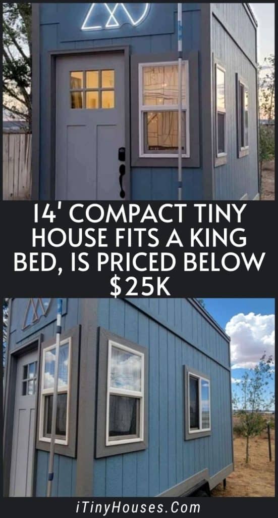 14' Compact Tiny House Fits a King Bed, is Priced Below $25k PIN (3)