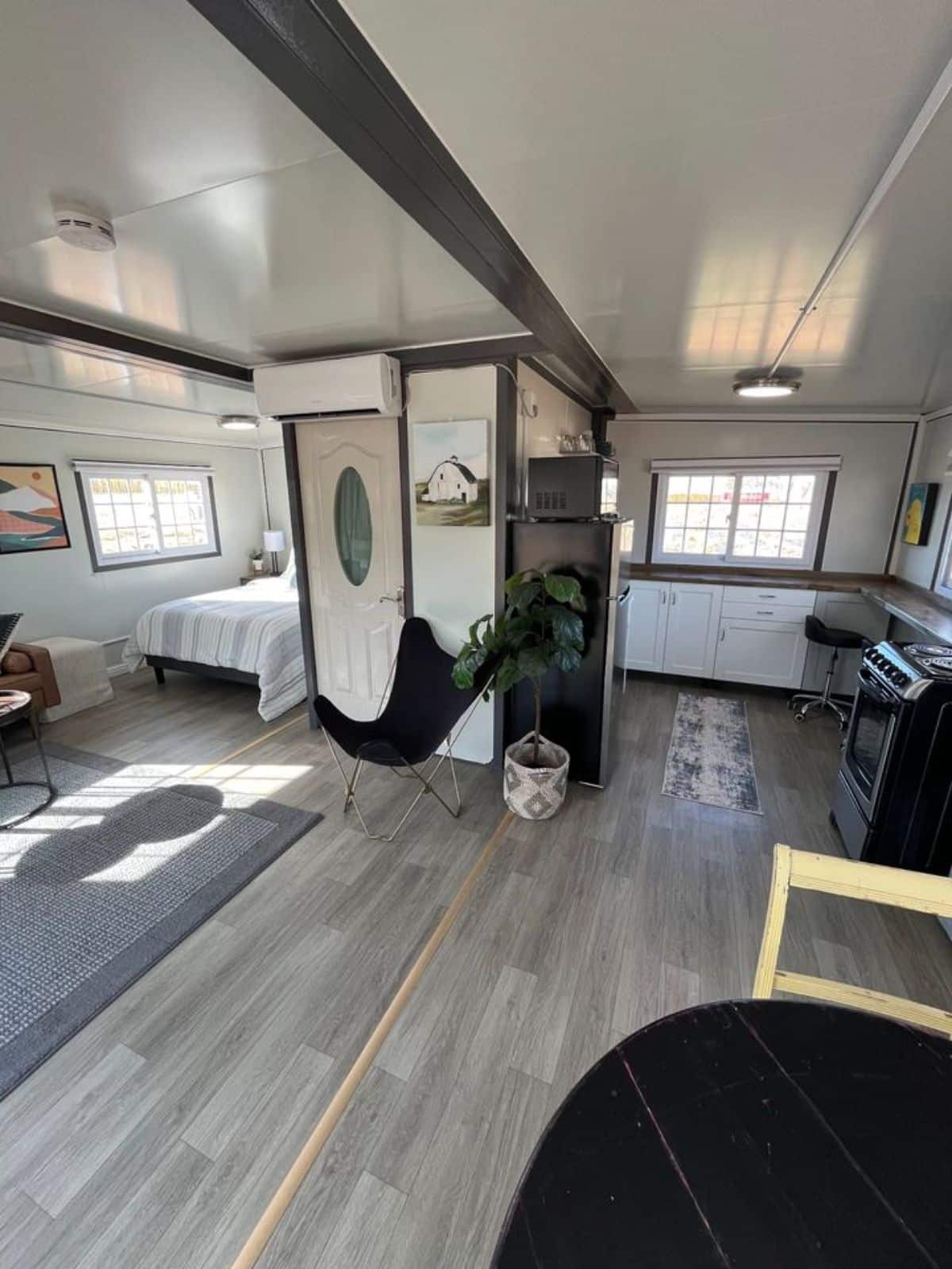 Overall interiors of 20’ unique tiny home