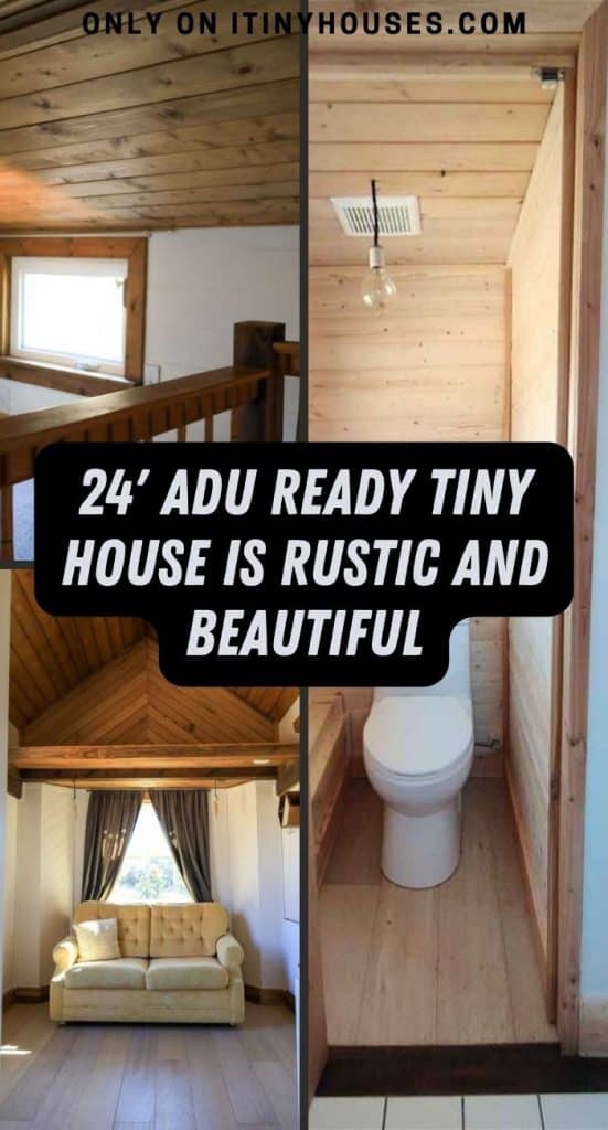 24' ADU Ready Tiny House is Rustic and Beautiful PIN (2)