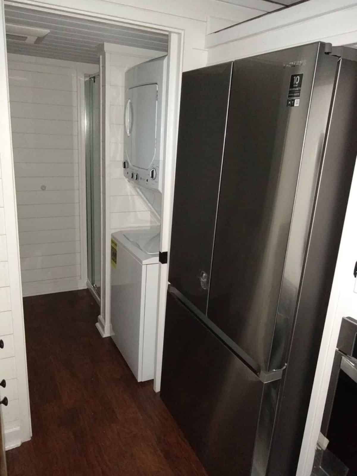 Double door refrigerator included in the deal