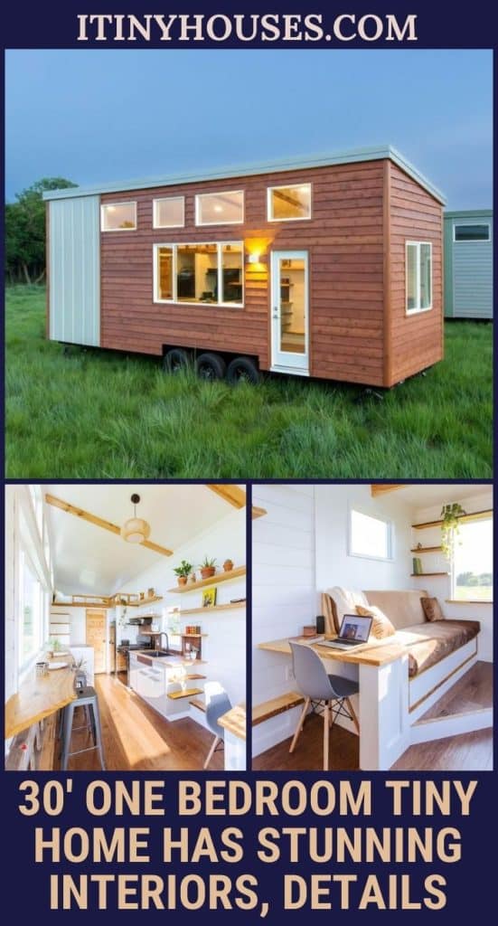 30′ One Bedroom Tiny Home Has Stunning Interiors, Details PIN (2)