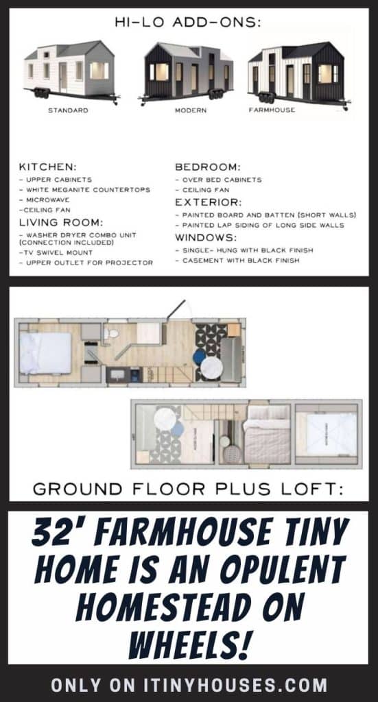 32' Farmhouse Tiny Home Is An Opulent Homestead on Wheels! PIN (1)
