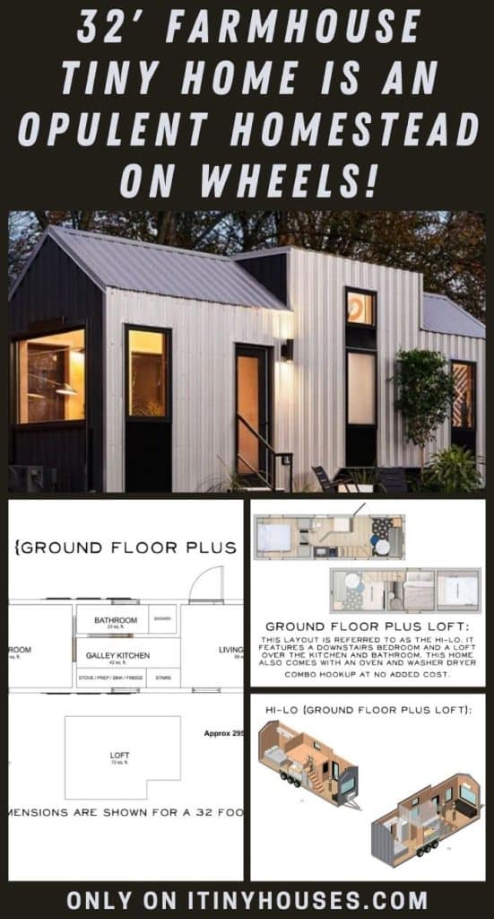 32' Farmhouse Tiny Home Is An Opulent Homestead on Wheels! PIN (2)