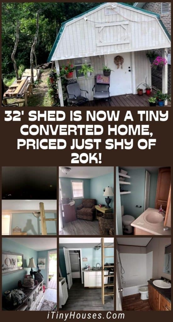 32' Shed Is Now a Tiny Converted Home, Priced Just Shy of 20k! PIN (3)