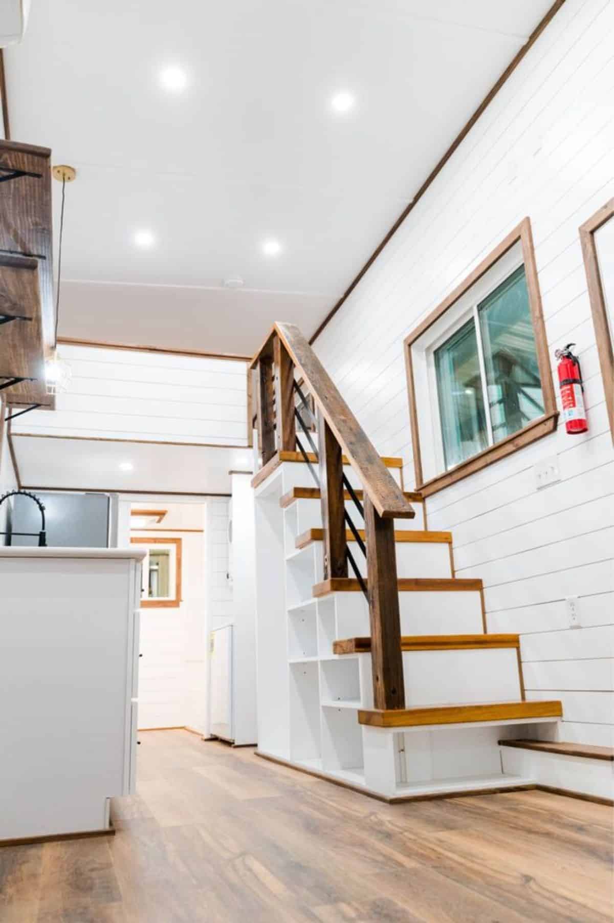 Big loft is accessible through the stairs