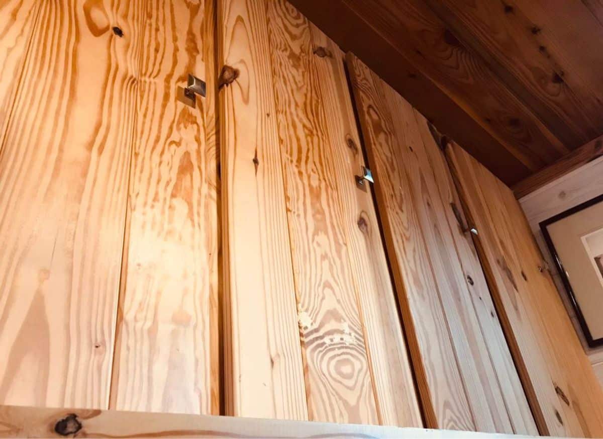 Wooden wardrobe for storage
