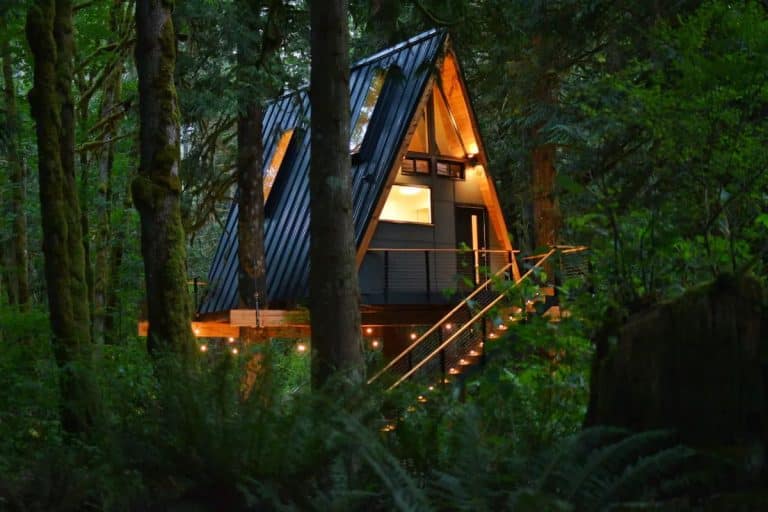 Gorgeous A-Frame Tiny Treehouse is A Perfect PNW Getaway