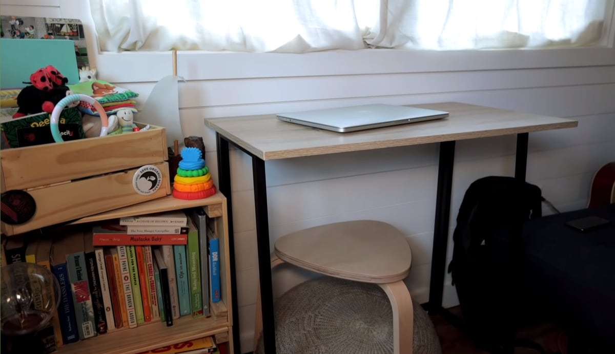 Office space with a desk for working from home