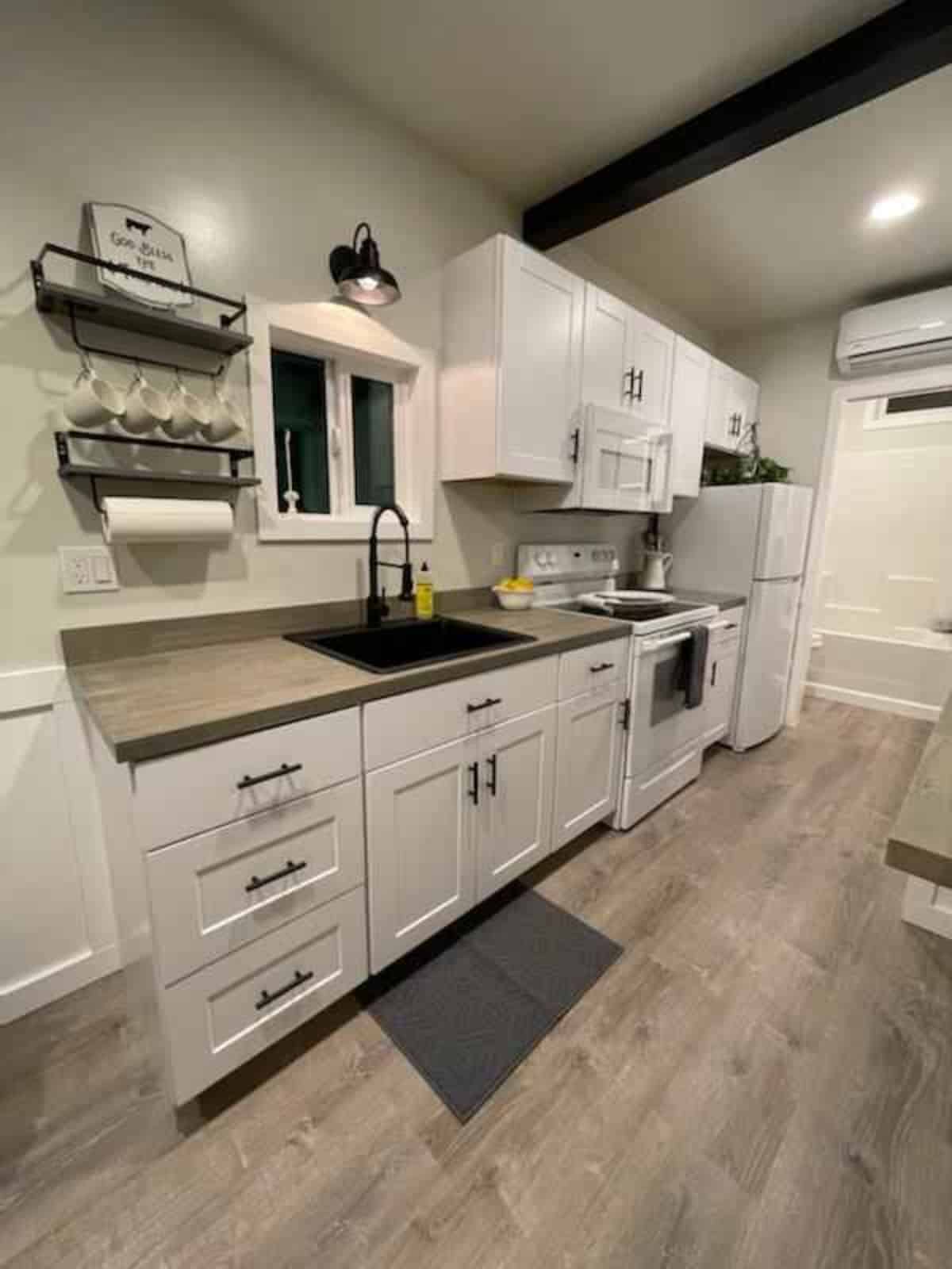 Superb kitchen area of one bed container home