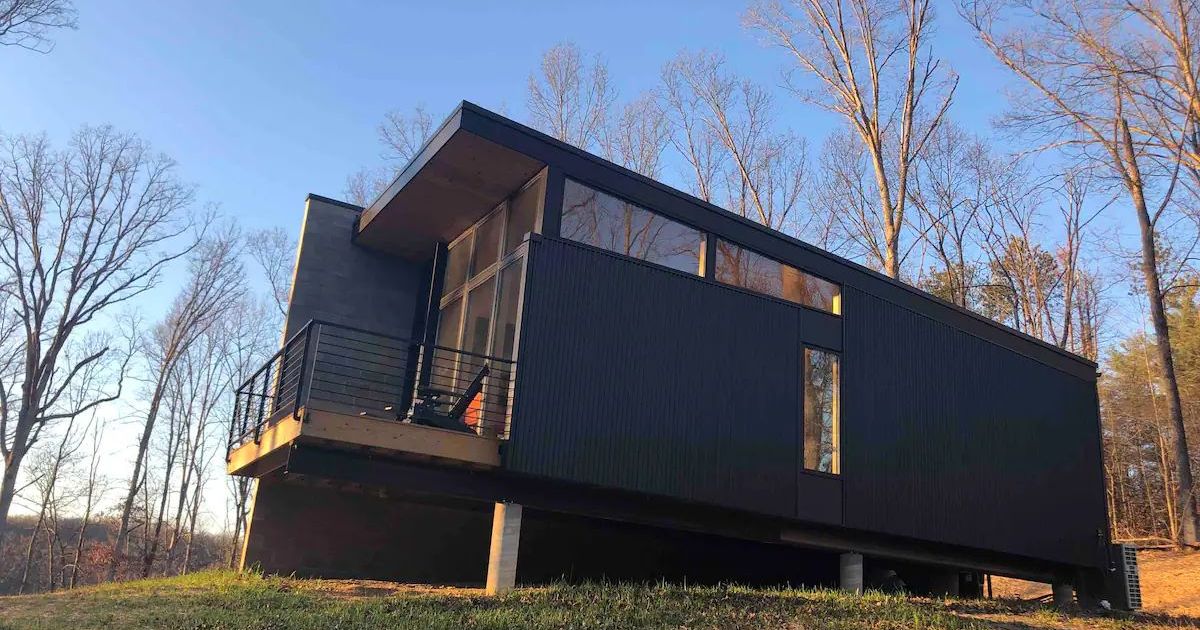 Plāhaus is an Idyllic Modern Tiny Home In Brown County, Indiana