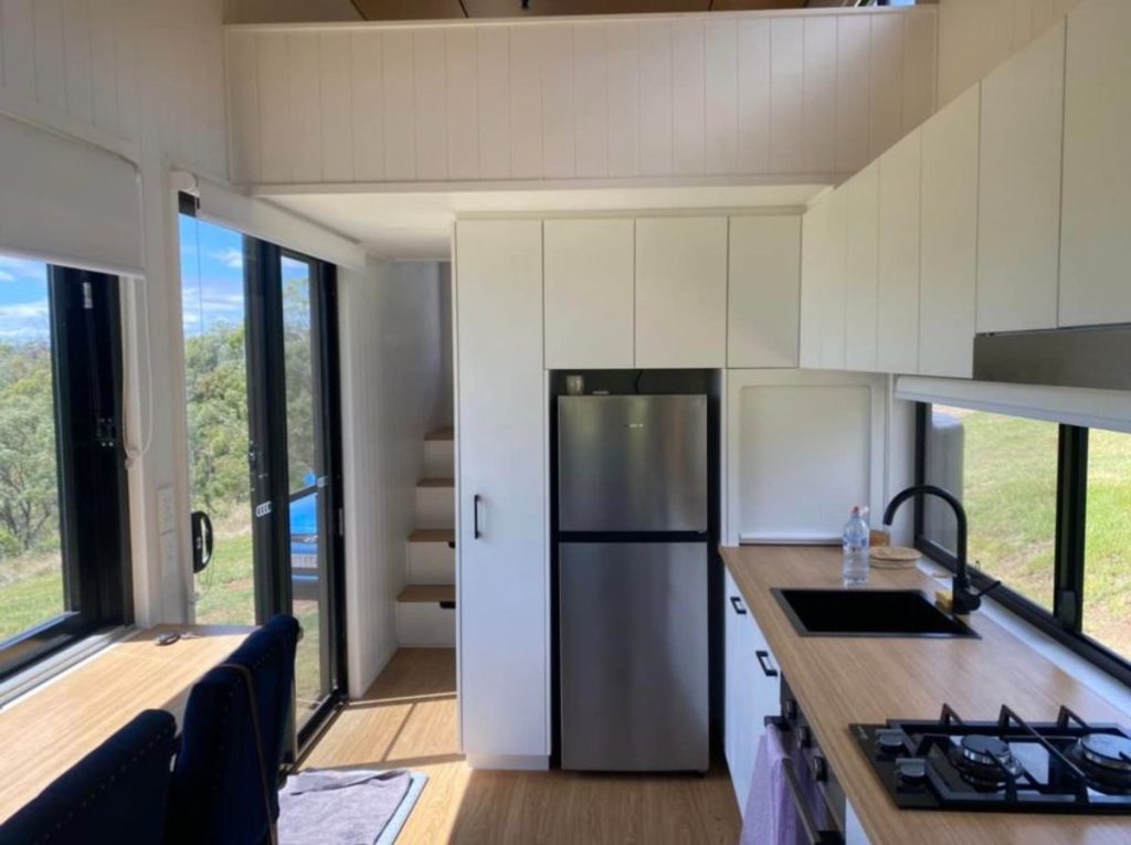 View of Self Sufficient And Sustainable Tiny Home Is Ready For Off-Grid Living ...