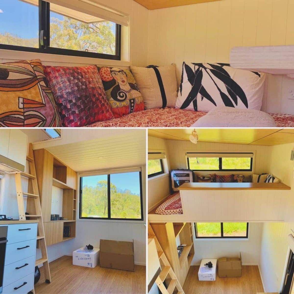Interiors of sustainable tiny home