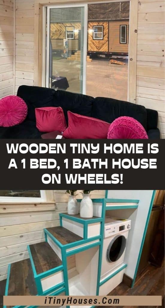 Wooden Tiny Home Is a 1 Bed, 1 Bath House on Wheels! PIN (1)