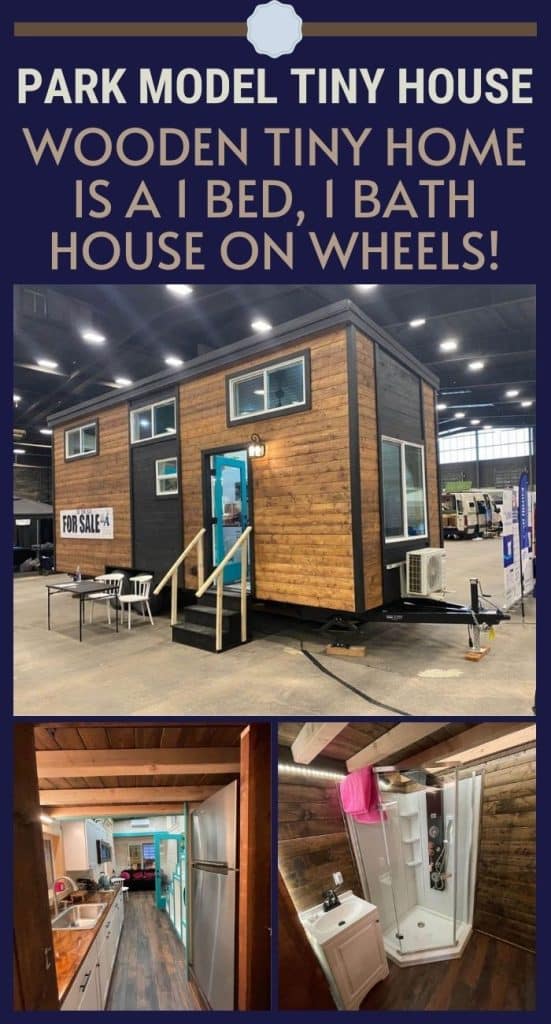 Wooden Tiny Home Is a 1 Bed, 1 Bath House on Wheels! PIN (2)